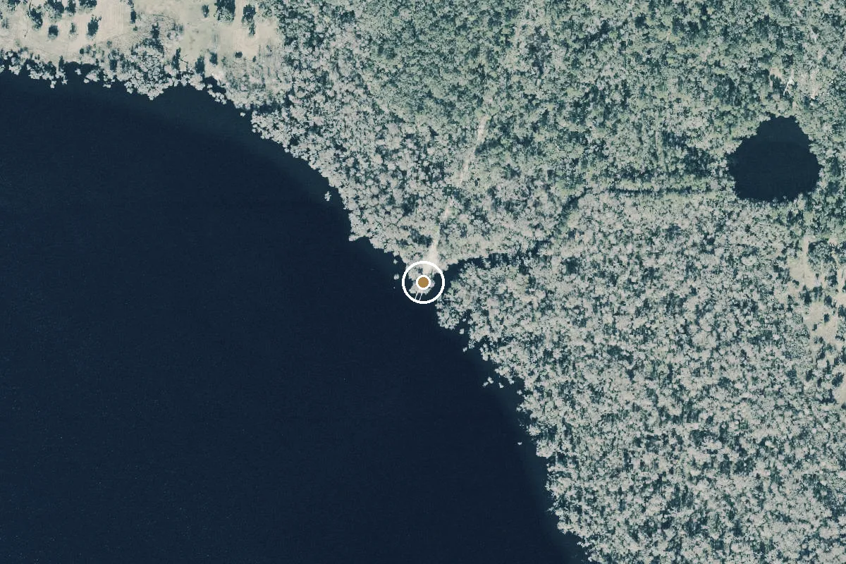 Aerial view of Shell Bluff Public Boat Ramp