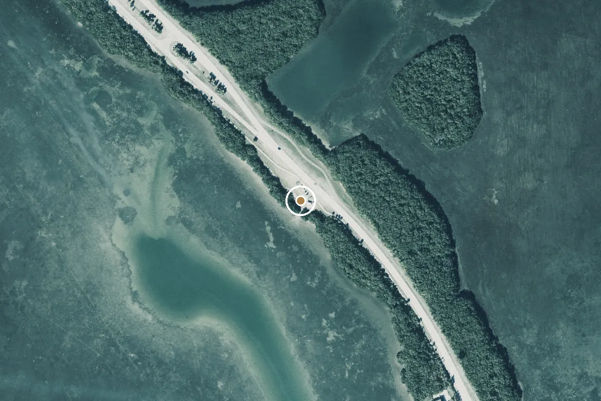 Aerial view of Shell Key Preserve South Bayway Access
