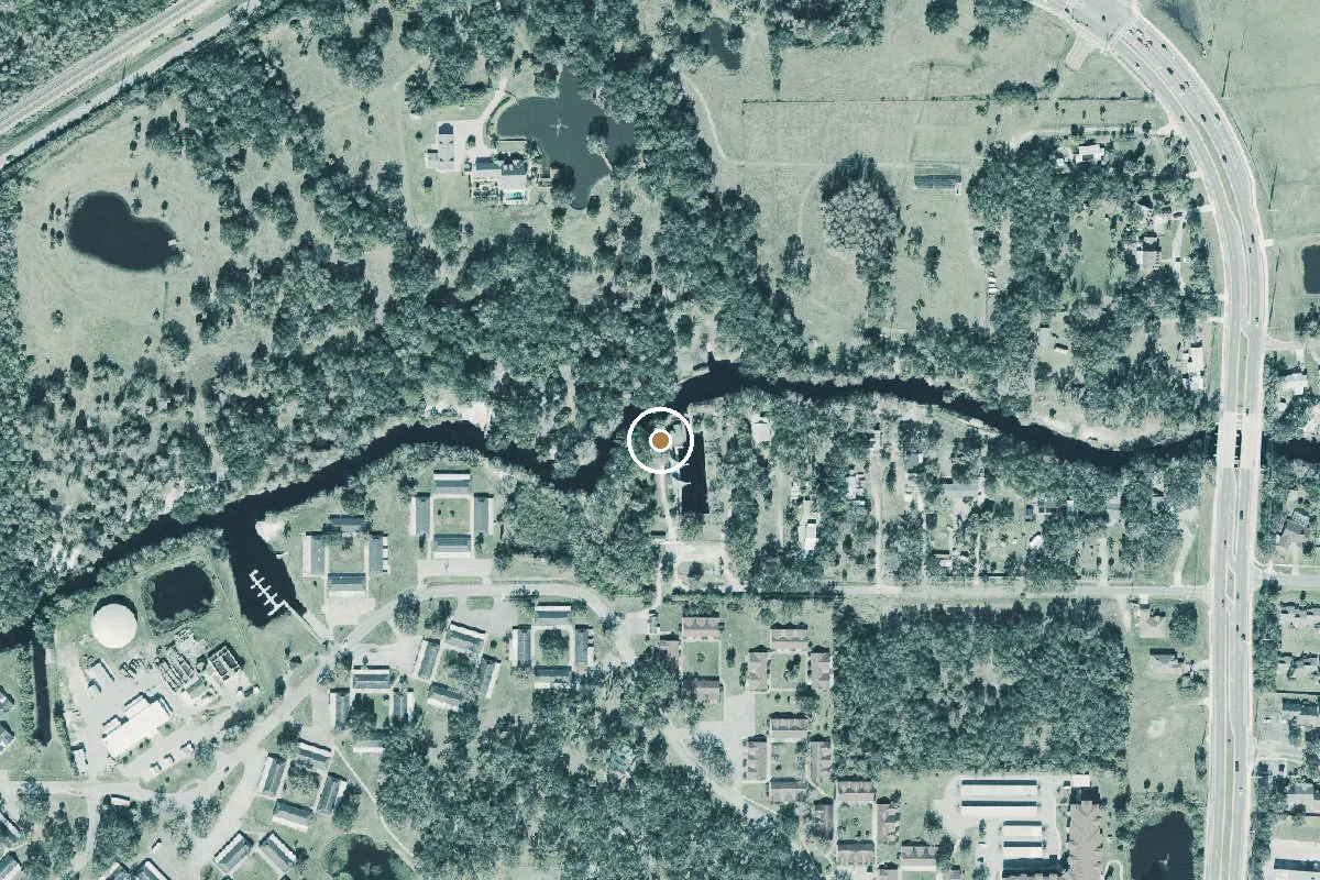 Aerial view of Shingle Creek Regional Park - Marsh Landing Canoe Launch