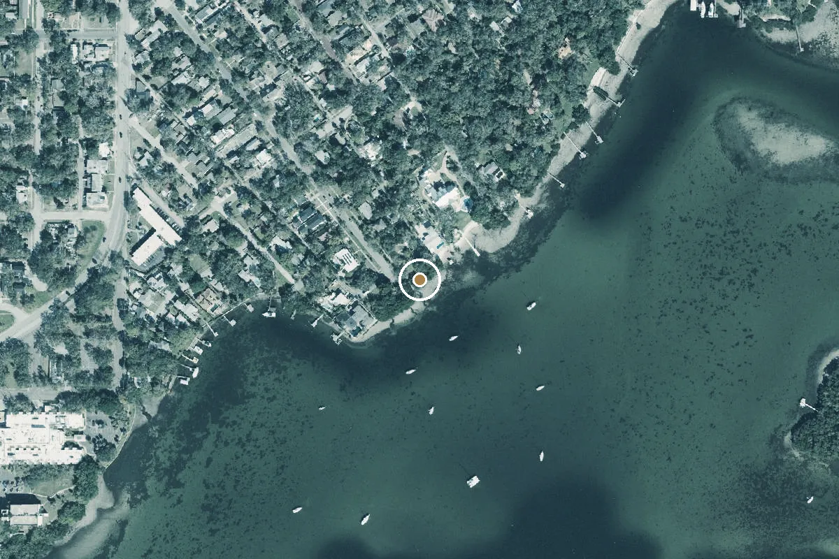 Aerial view of South Shore Park Paddlecraft Access