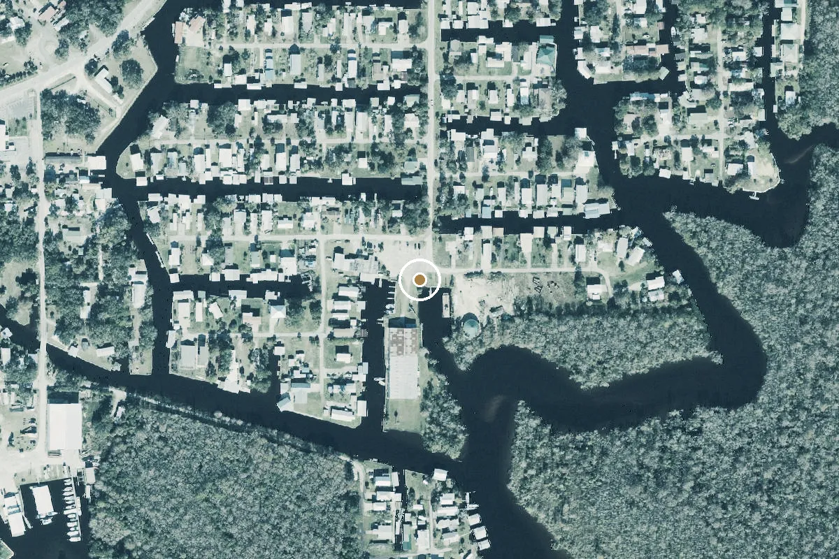 Aerial view of Starling's Suwannee Marina Inc.