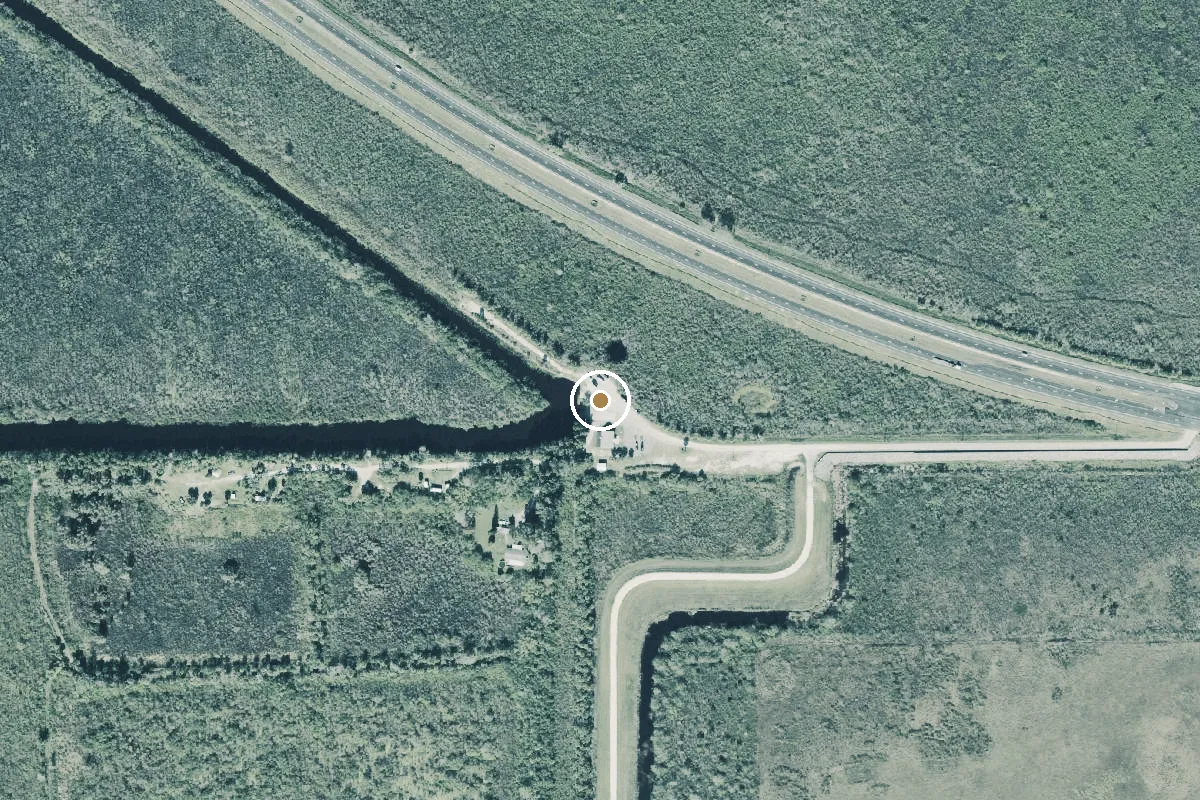 Aerial view of Sweetwater Boat Ramp (Brevard Airboat Association)