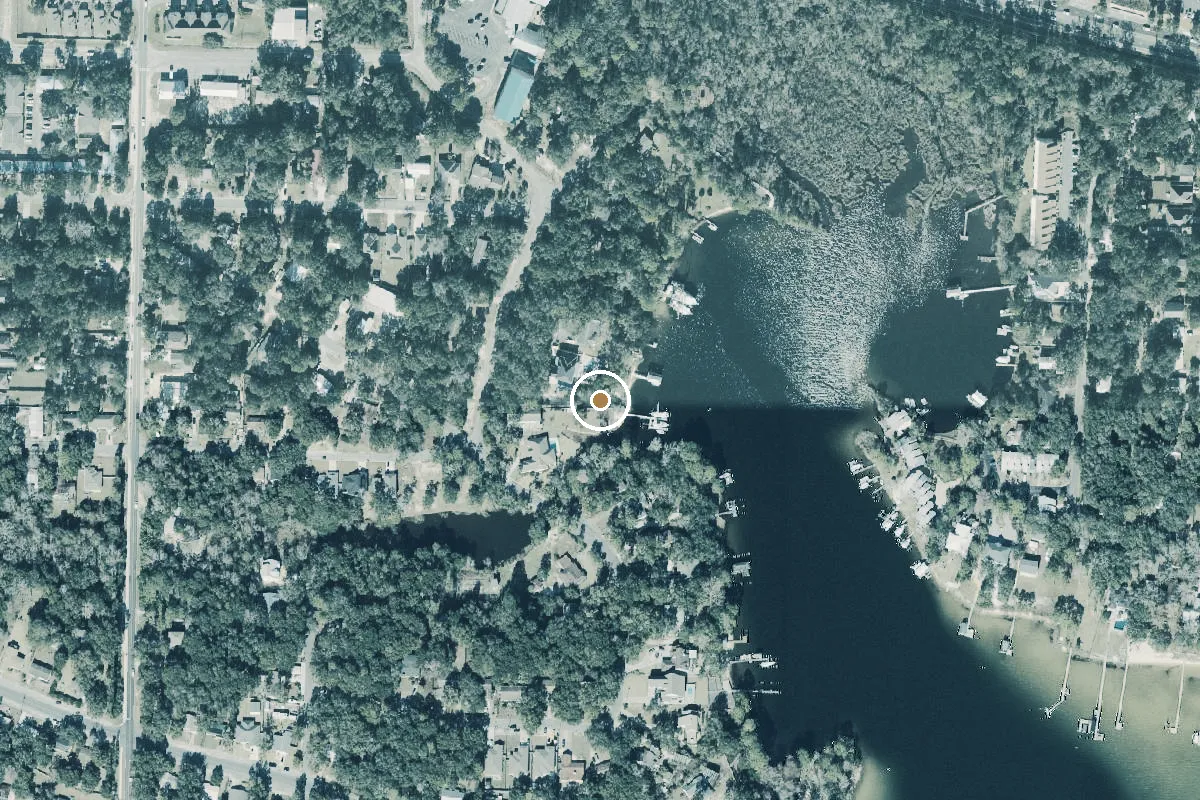 Aerial view of Swift Bayou - Edrehi Avenue Boat Ramp