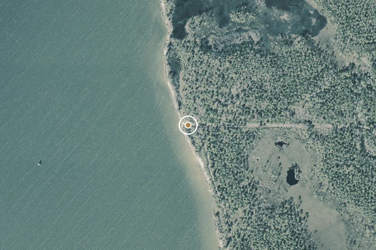 Aerial view of Tate's Hell State Forest - Miller Landing Day Use Area Canoe Access