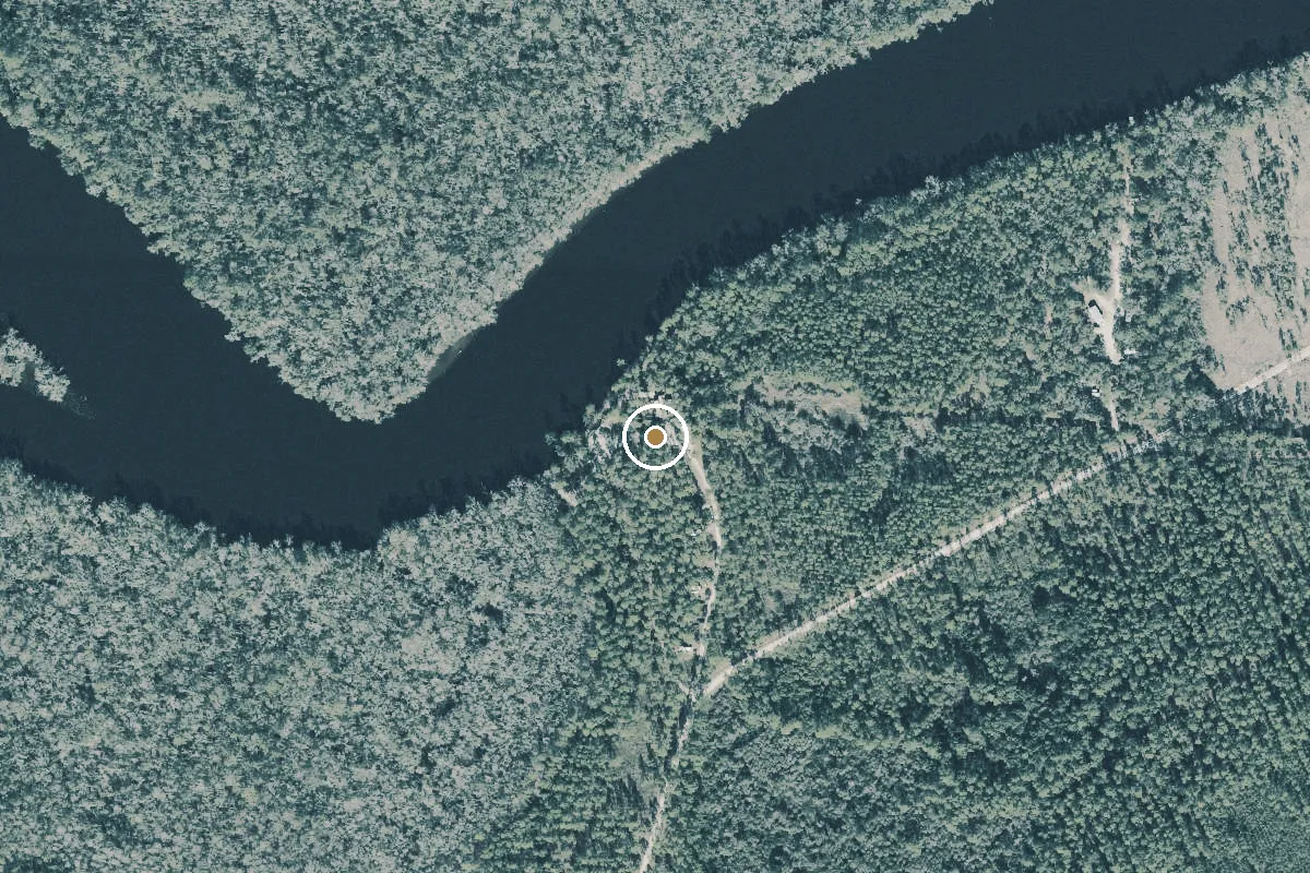 Aerial view of Tate's Hell State Forest - Womack Creek Recreation Site Boat Launch