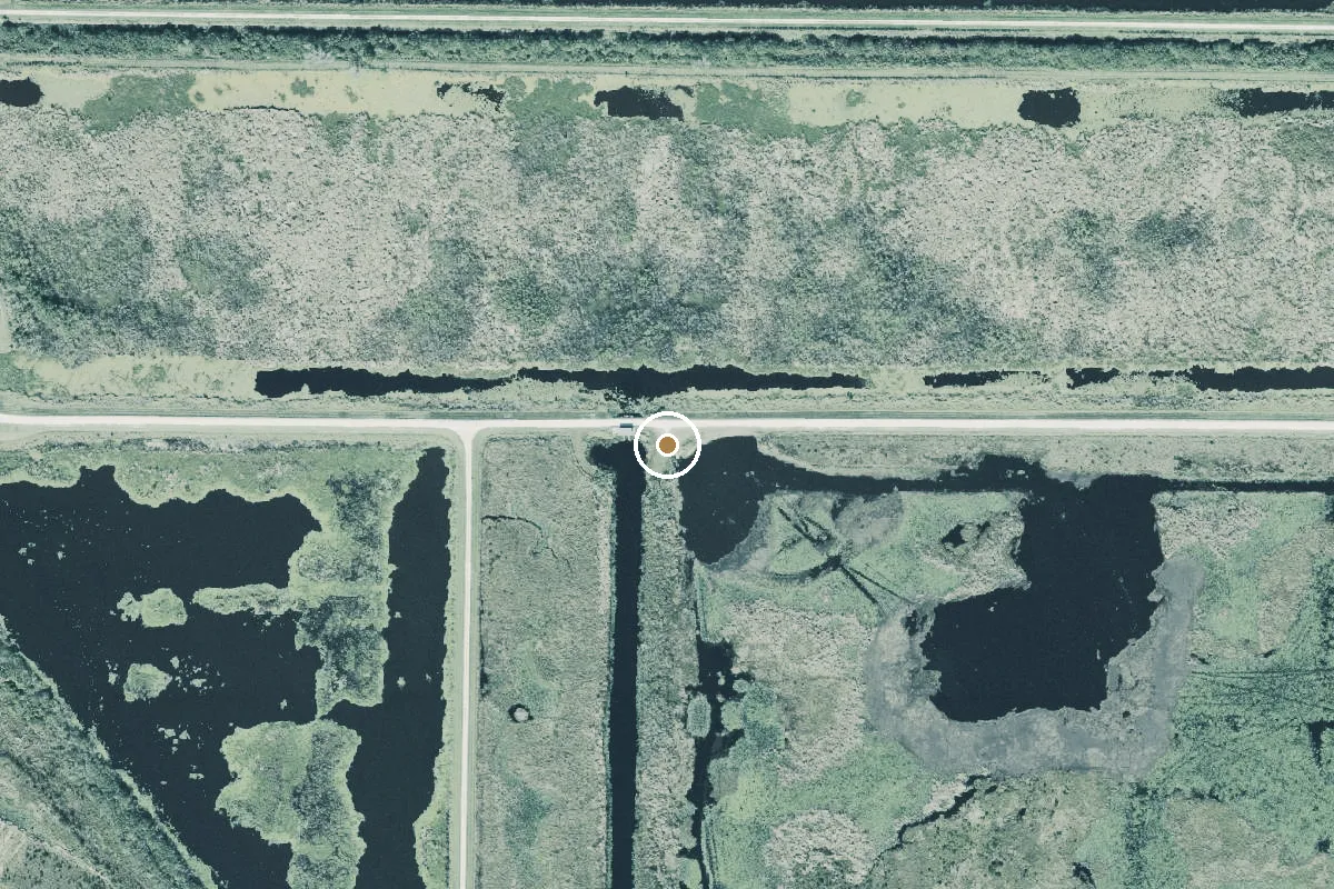 Aerial view of T.M. Goodwin Waterfowl Management Area - Boat Ramp at 16W (Permit Required)