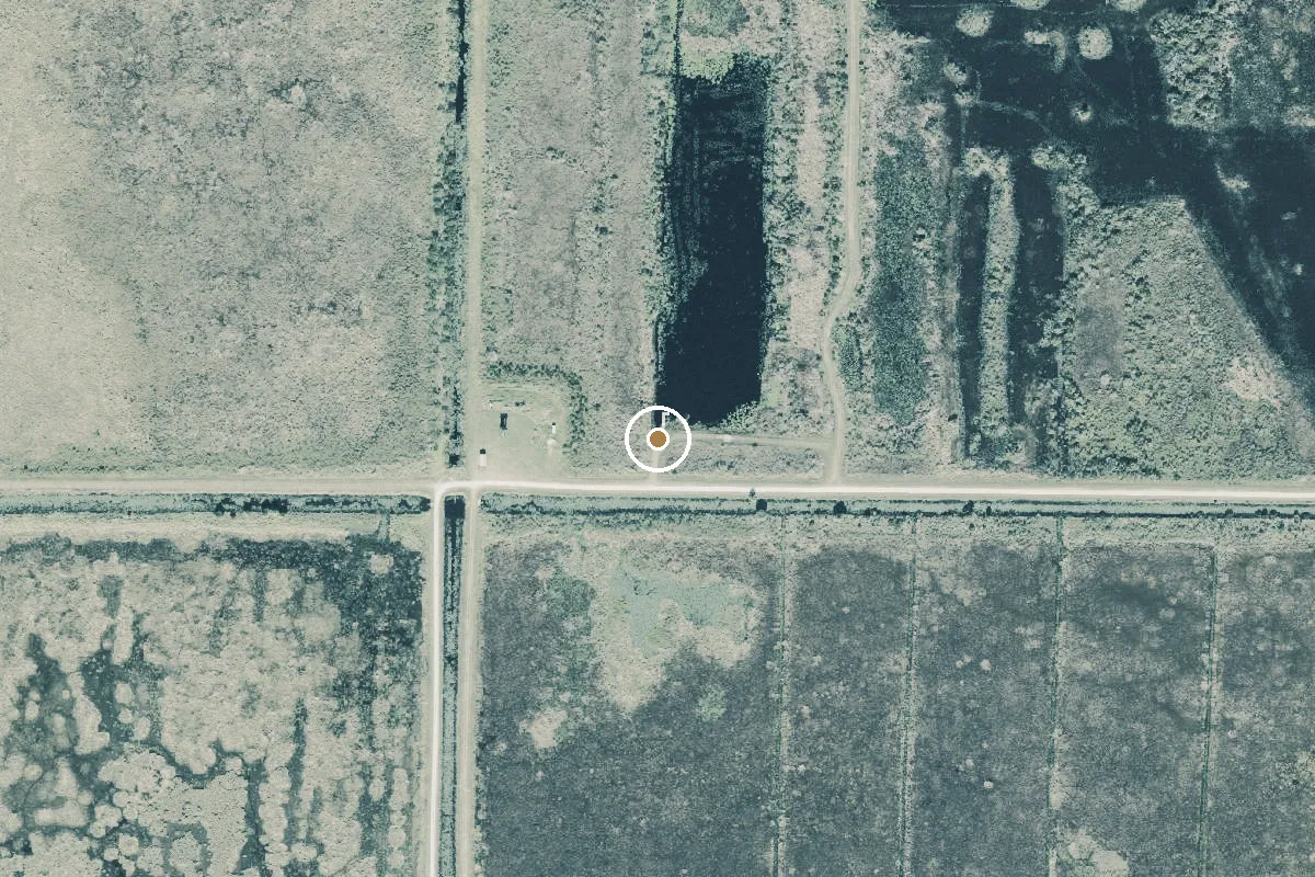Aerial view of T.M. Goodwin Waterfowl Management Area - Primitive Ramp at Goodwin Lake (Permit Required)