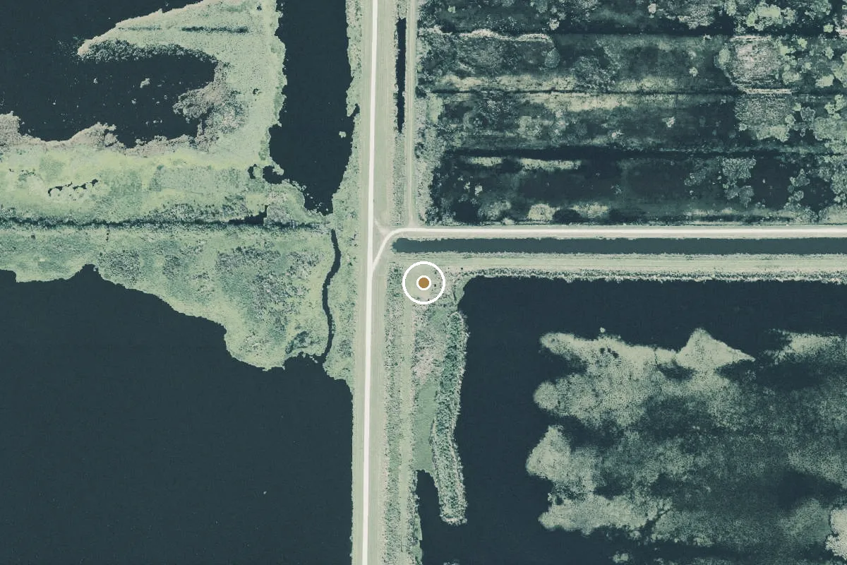 Aerial view of T.M. Goodwin Waterfowl Management Area - Unimproved Launch Area at Broadmoor 1R