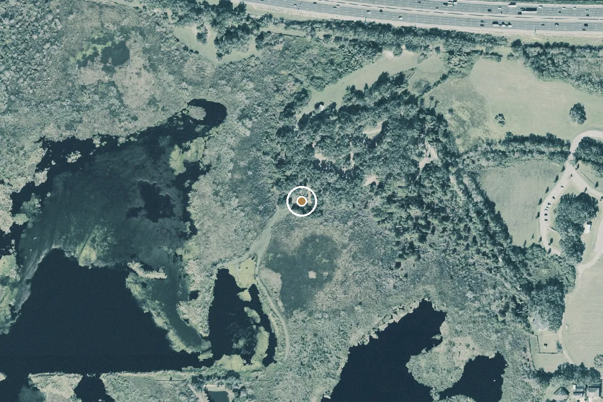 Aerial view of Tucker Recreational Park and Nature Preserve - Kayak Launch