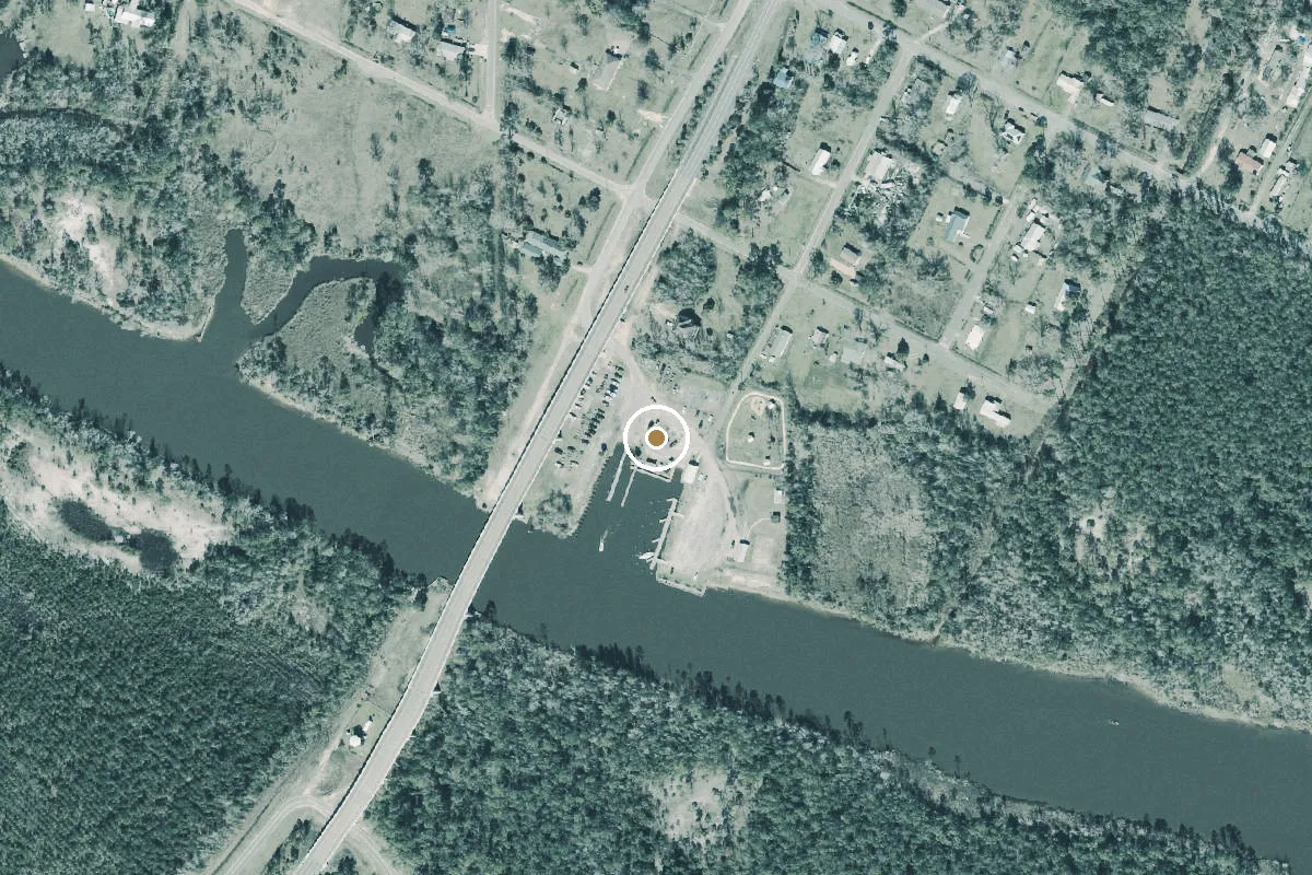 Aerial view of White City Public Boat Ramp