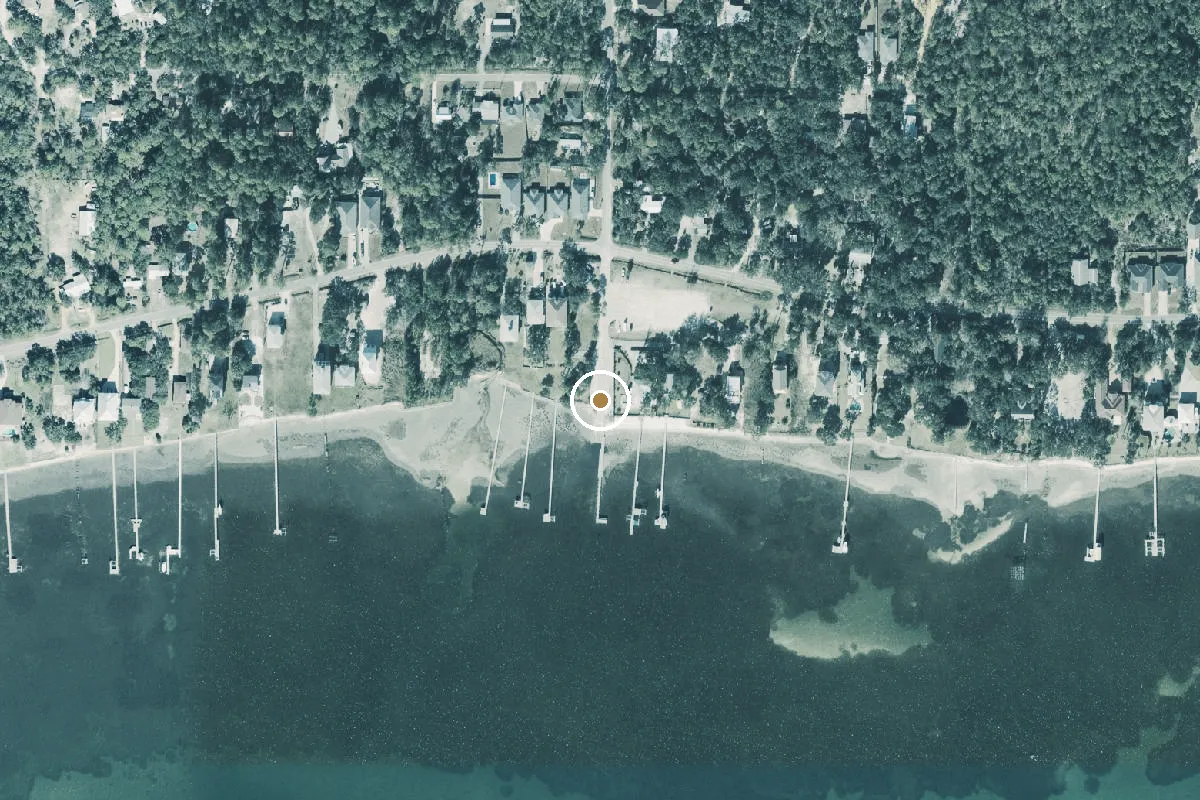 Aerial view of Woodlawn Beach Public Boat Ramp (Shallow Water)