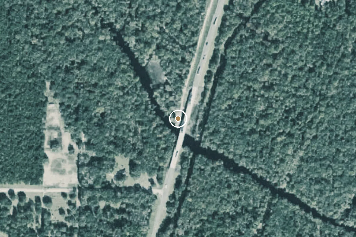 Aerial view of Worthington Springs Chastain Seay Park Boat Ramp