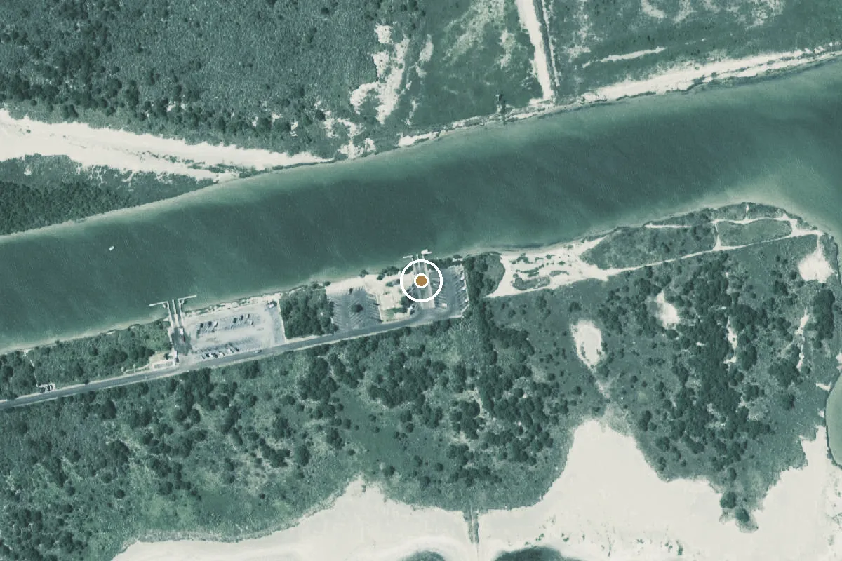 Aerial view of Adolph Thomae Jr. County Park Boat Ramp