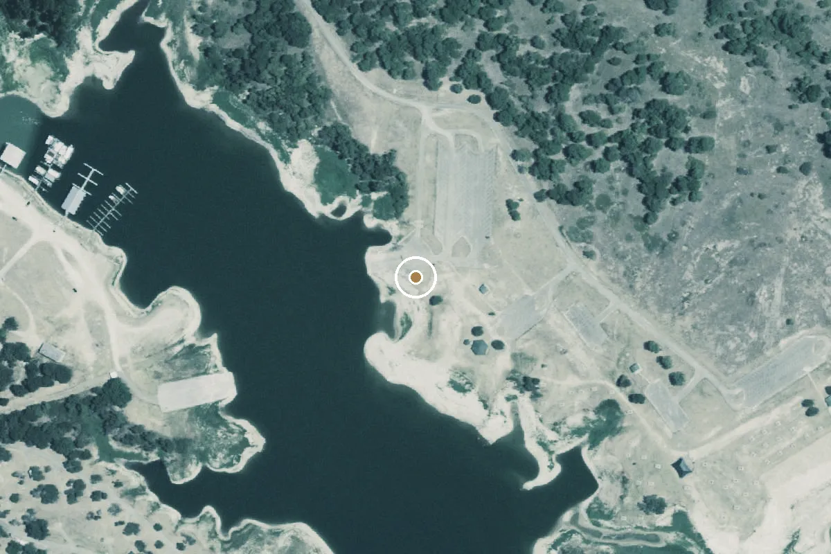 Aerial view of Airport Park Boat Ramp
