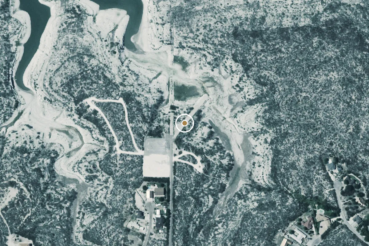 Aerial view of Amistad National Recreation Area Boat Ramp