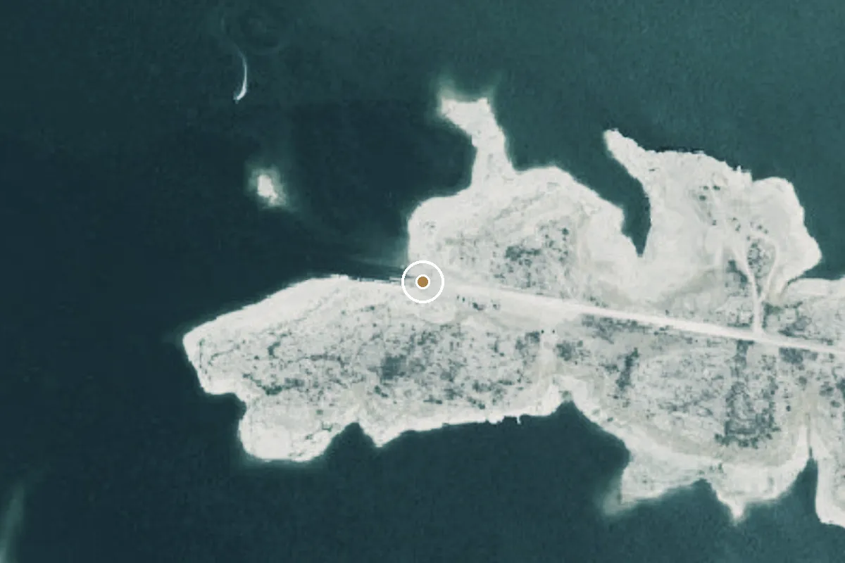 Aerial view of Amistad National Recreation Area Boat Ramp