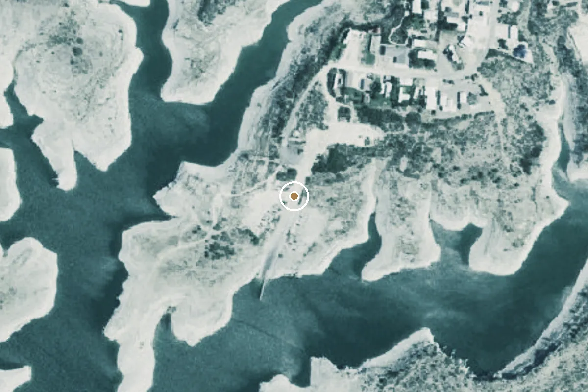 Aerial view of Amistad National Recreation Area Boat Ramp