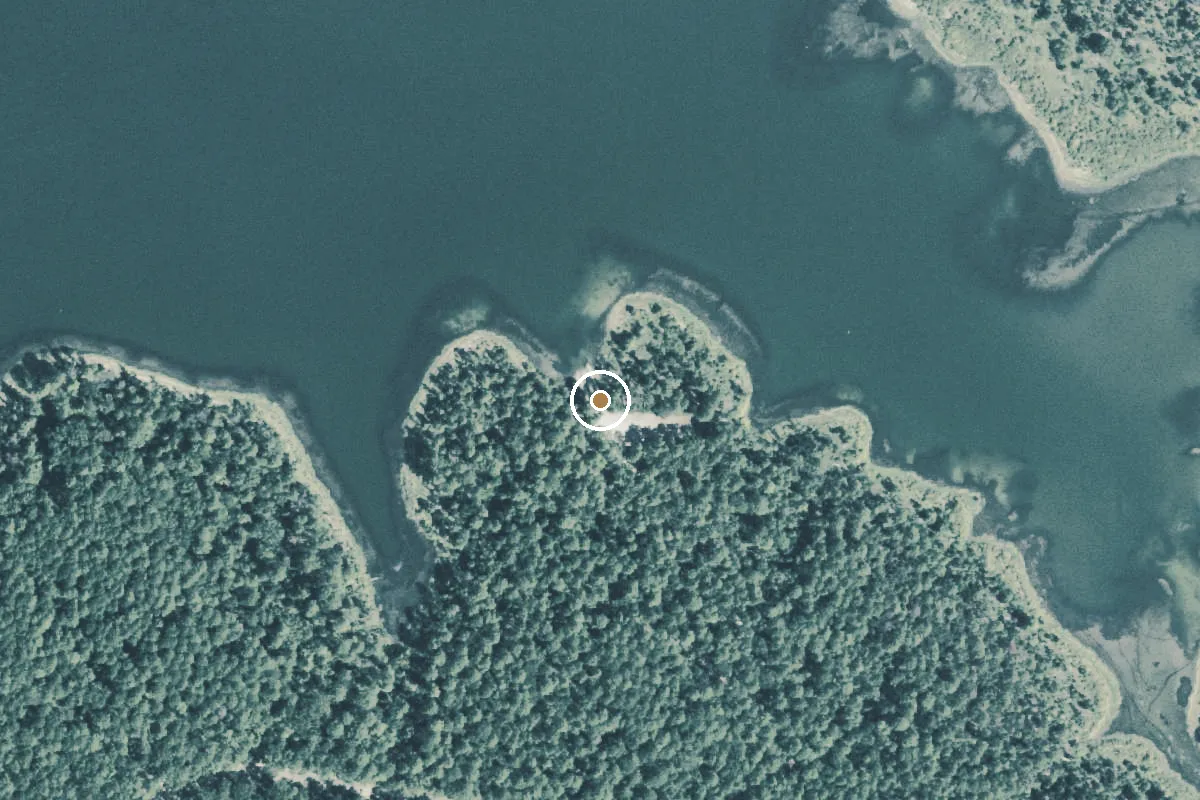 Aerial view of Angelina National Forest Boat Ramp