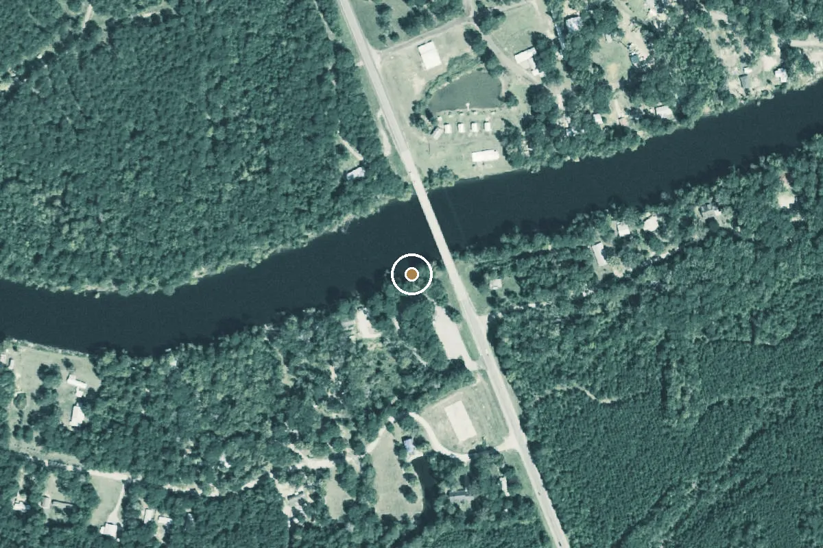 Aerial view of Angelina River Boat Ramp