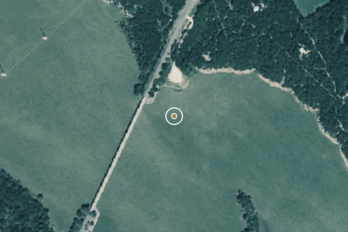 Aerial view of Aquilla Wildlife Management Area Boat Ramp
