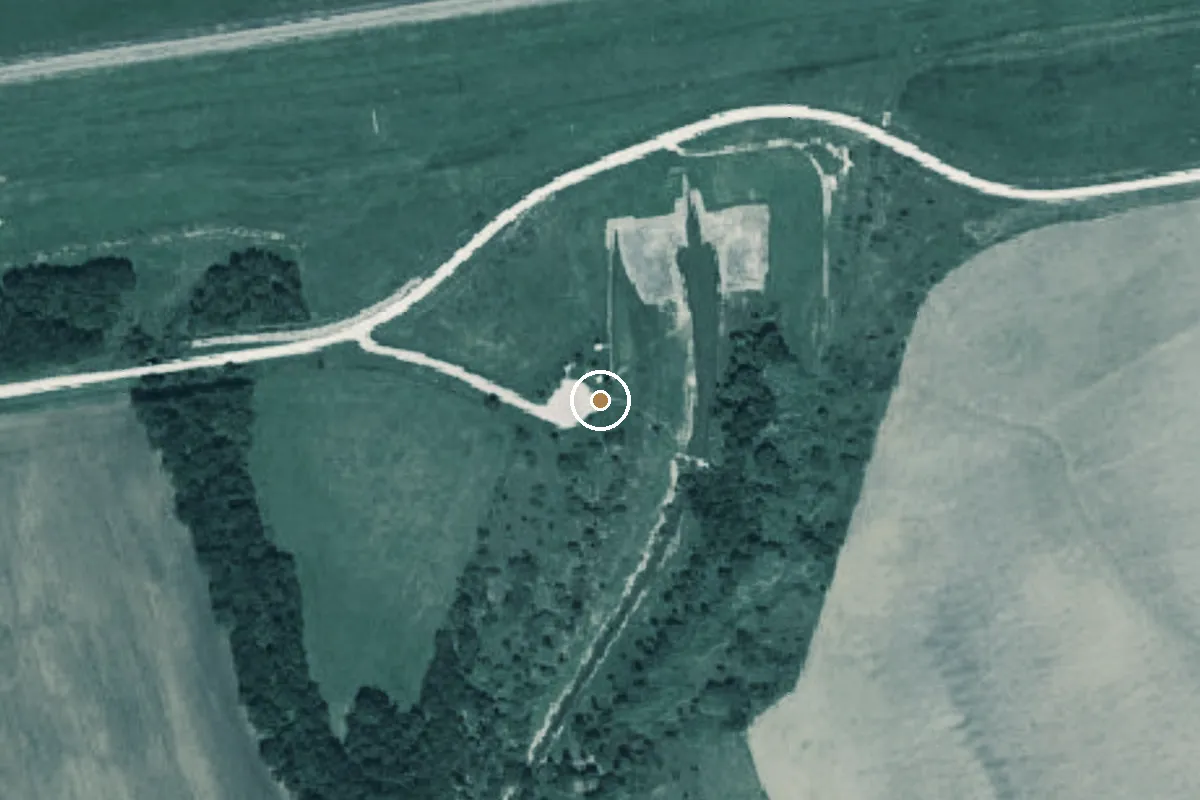 Aerial view of Aquilla Wildlife Management Area Boat Ramp