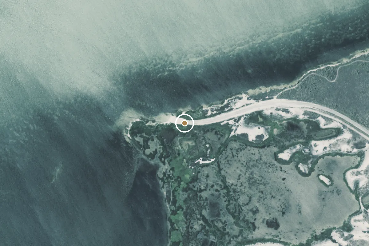 Aerial view of Aransas Bay Boat Ramp