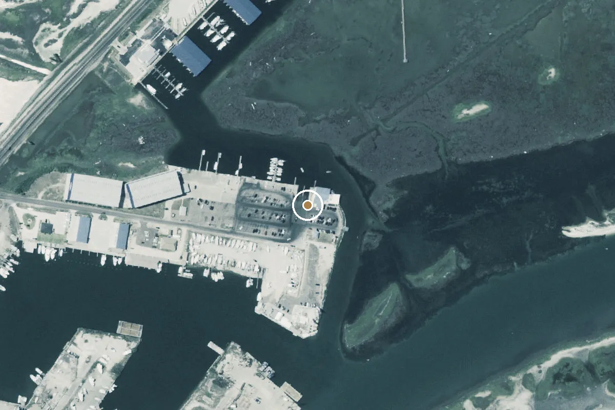 Aerial view of Aransas Bay Boat Ramp