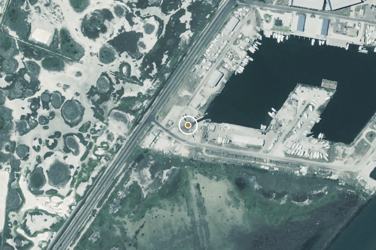 Aerial view of Aransas Bay Boat Ramp