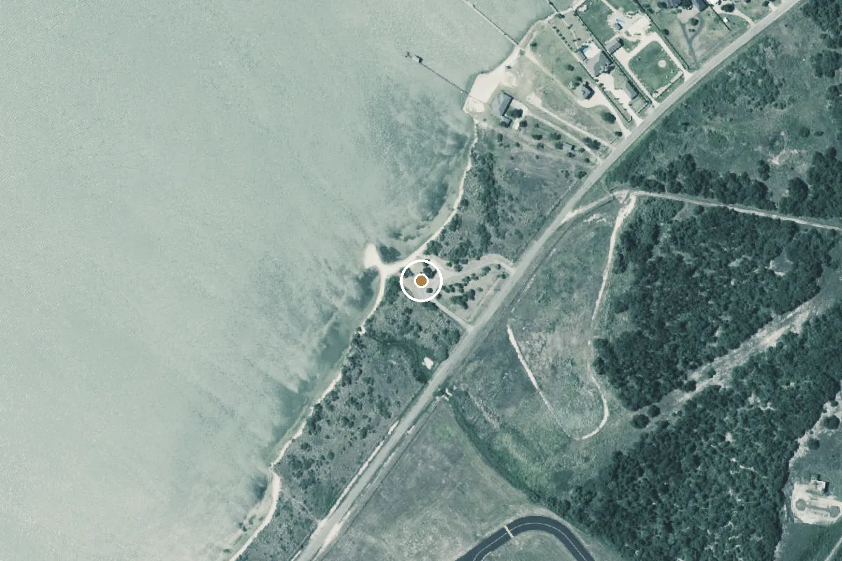 Aerial view of Aransas Bay Boat Ramp