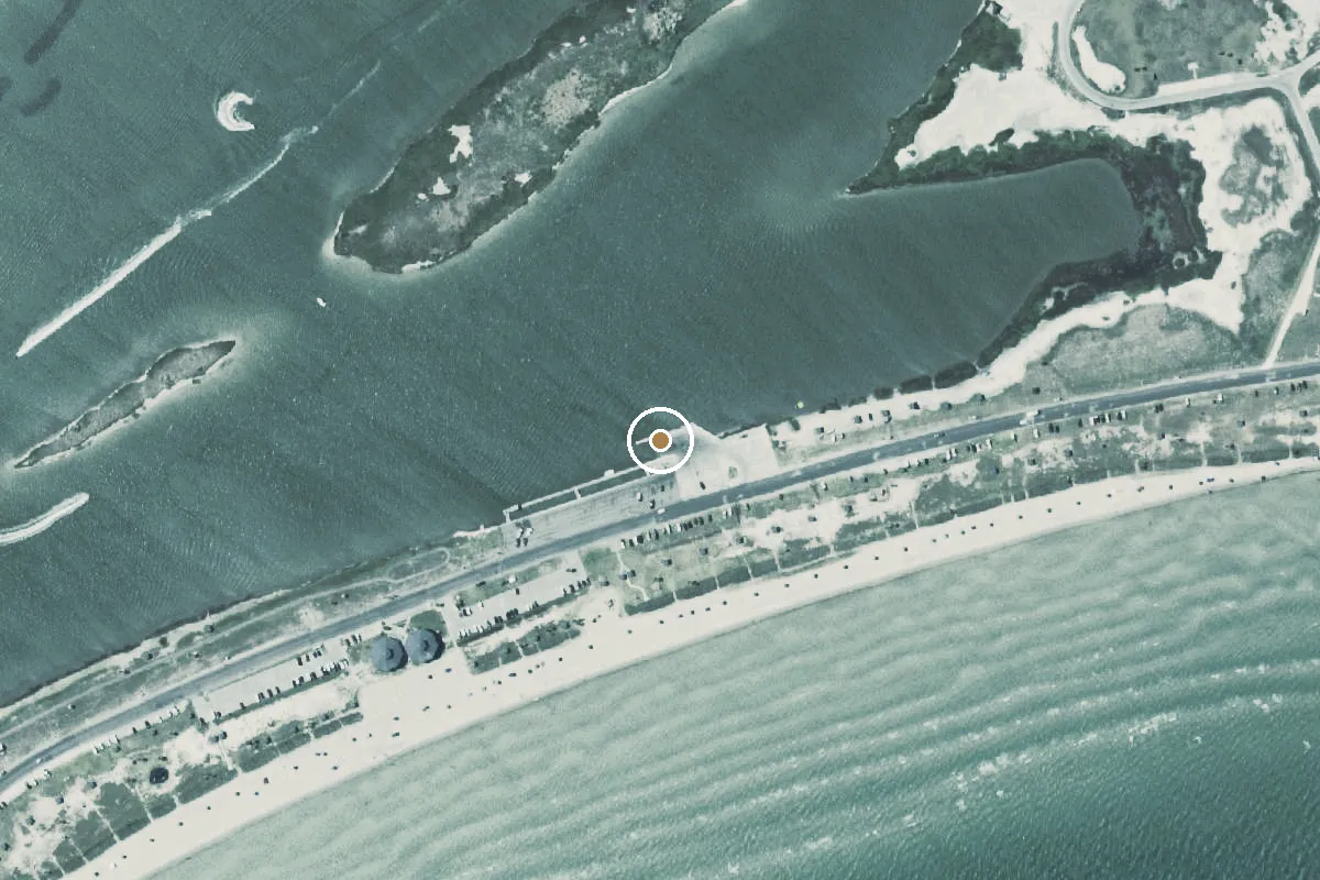 Aerial view of Aransas Bay Boat Ramp