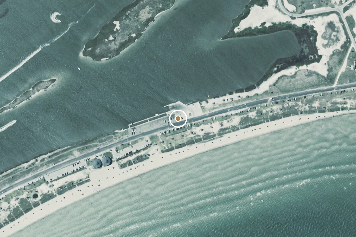 Aerial view of Aransas Bay Boat Ramp