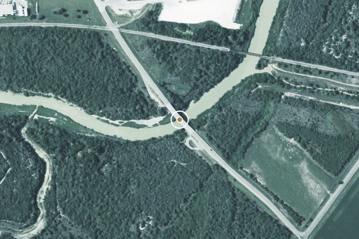 Aerial view of Arroyo Colorado Boat Ramp