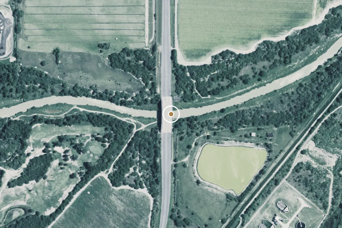Aerial view of Arroyo Colorado Boat Ramp