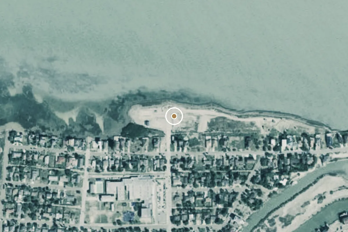 Aerial view of Arturo Galvan Coastal Park Boat Ramp