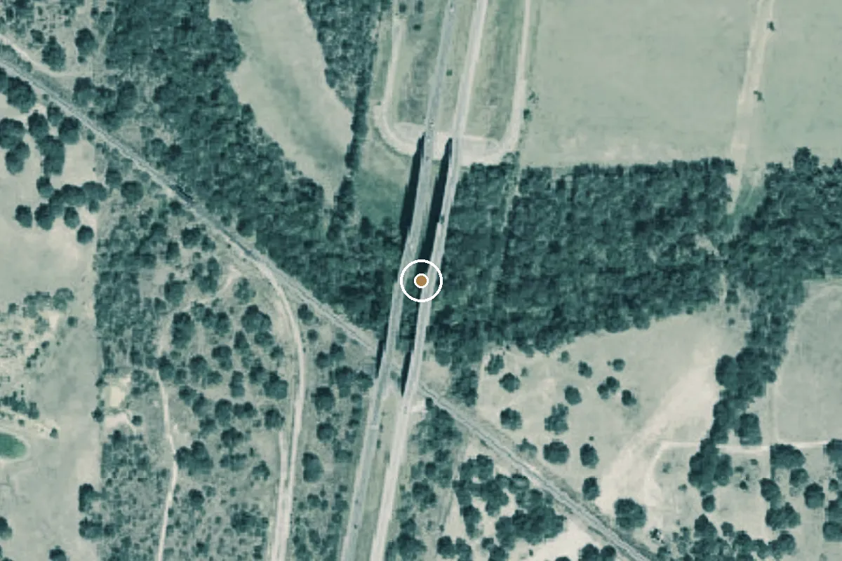 Aerial view of Atascosa River Boat Ramp