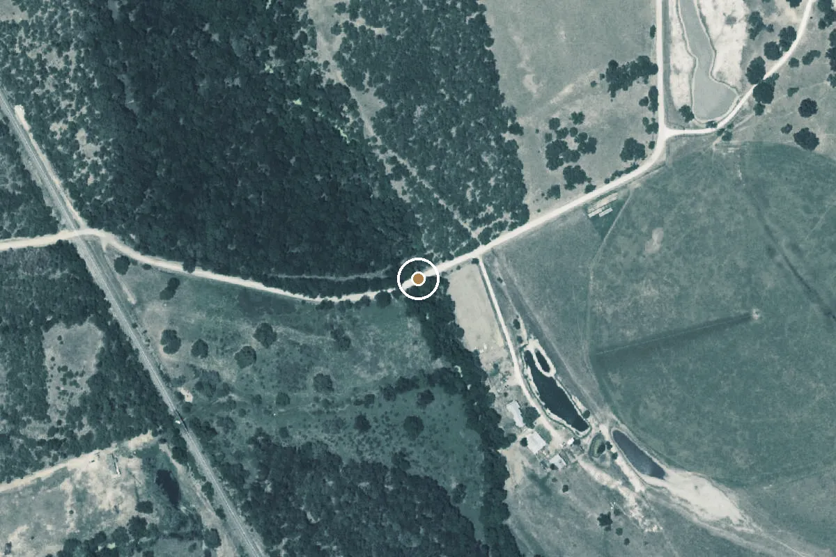 Aerial view of Atascosa River Boat Ramp