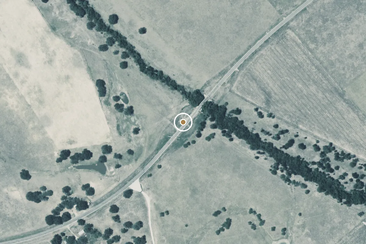 Aerial view of Atascosa River Boat Ramp