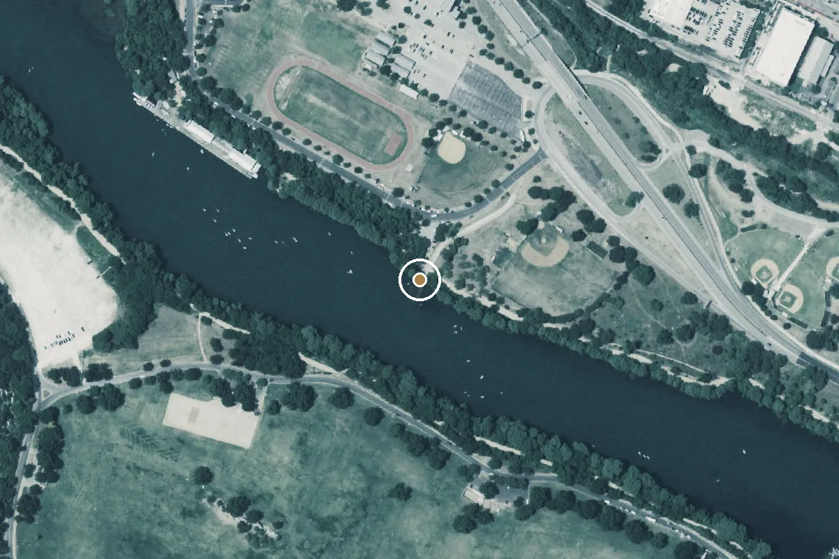 Aerial view of Austin High School Boat Launch