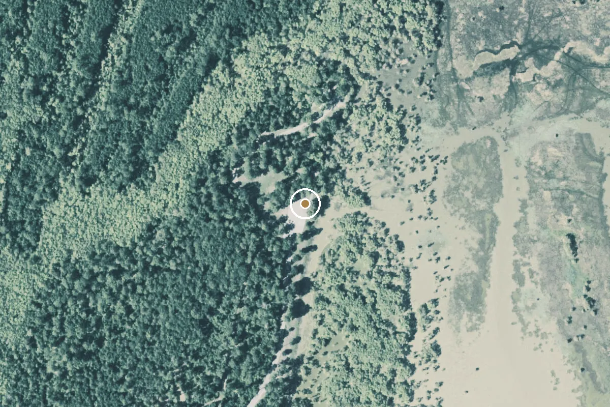 Aerial view of BA Steinhagen Boat Ramp