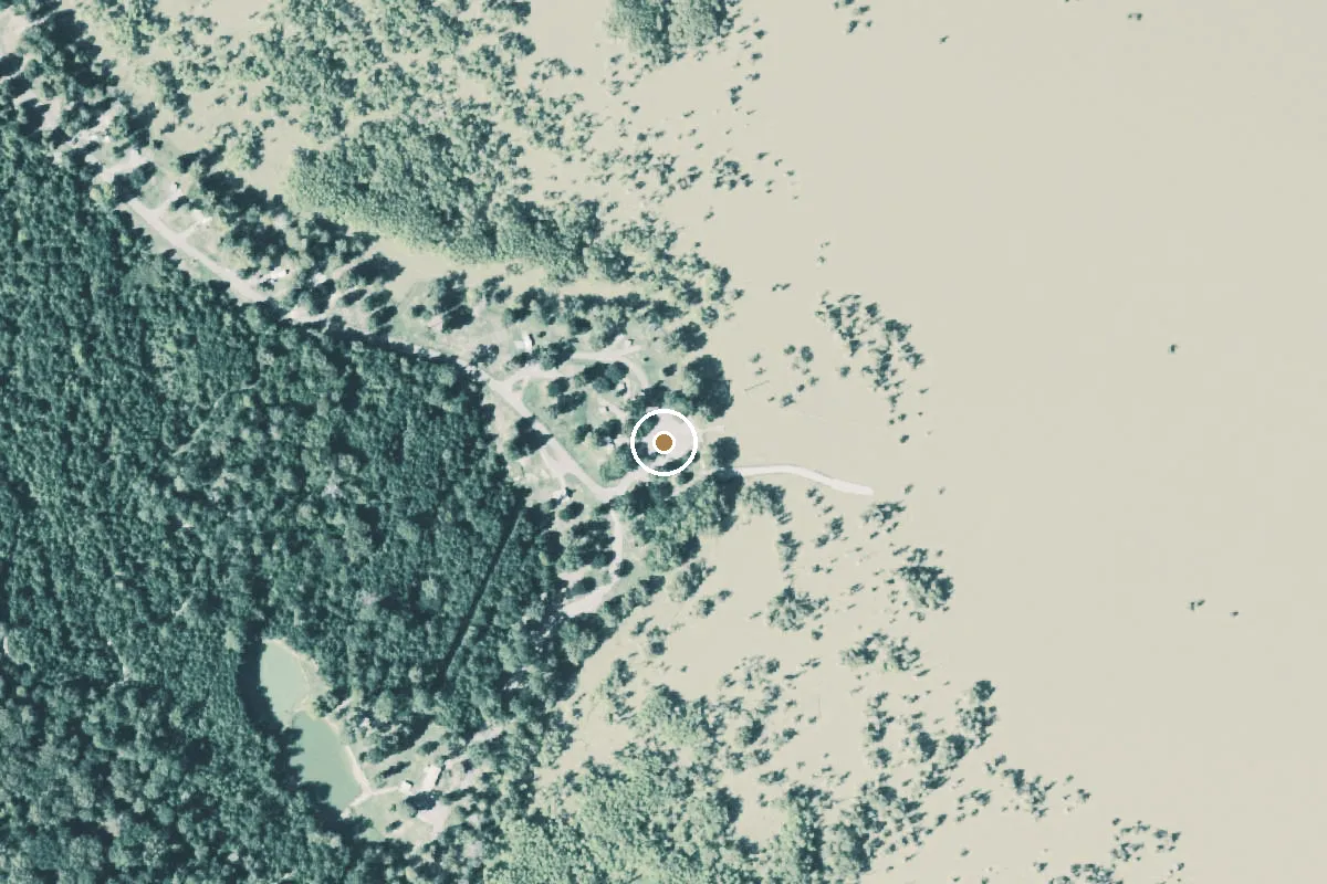 Aerial view of BA Steinhagen Boat Ramp