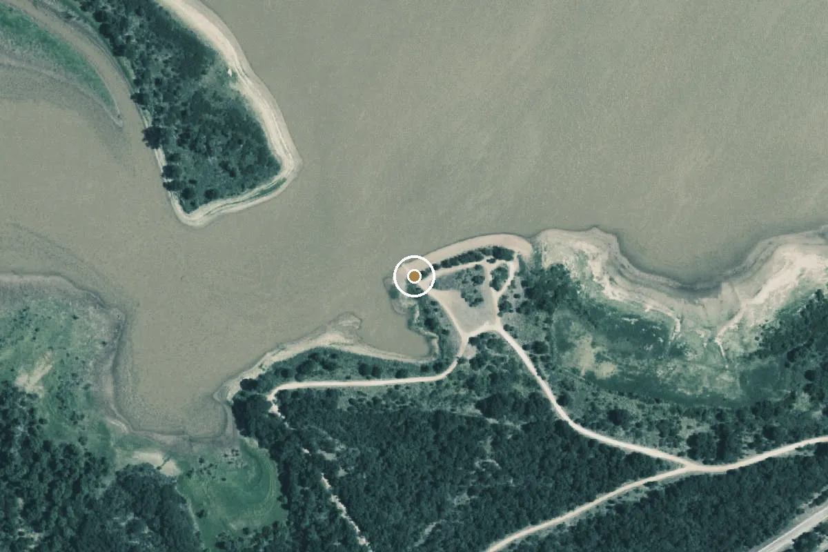 Aerial view of Back Boat Ramp