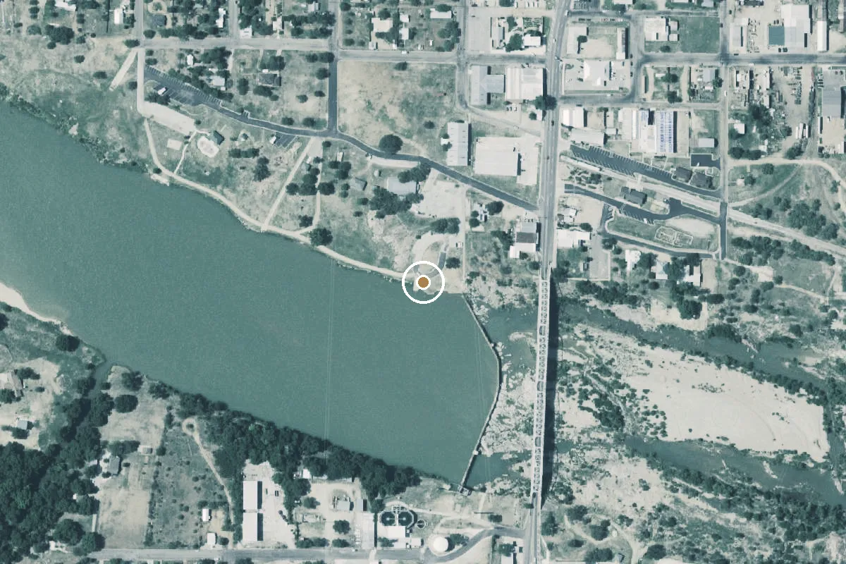 Aerial view of Badu Park Boat Ramp