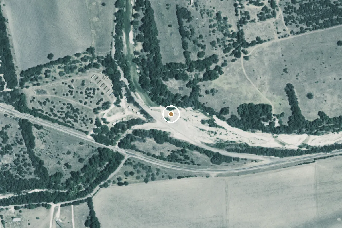 Aerial view of Baker's Crossing Boat Ramp
