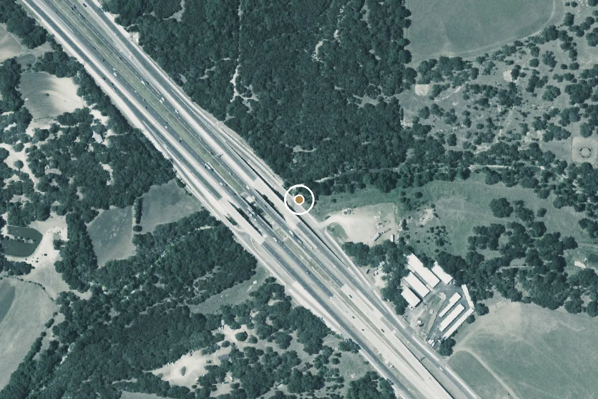 Aerial view of Balcones Creek Boat Ramp