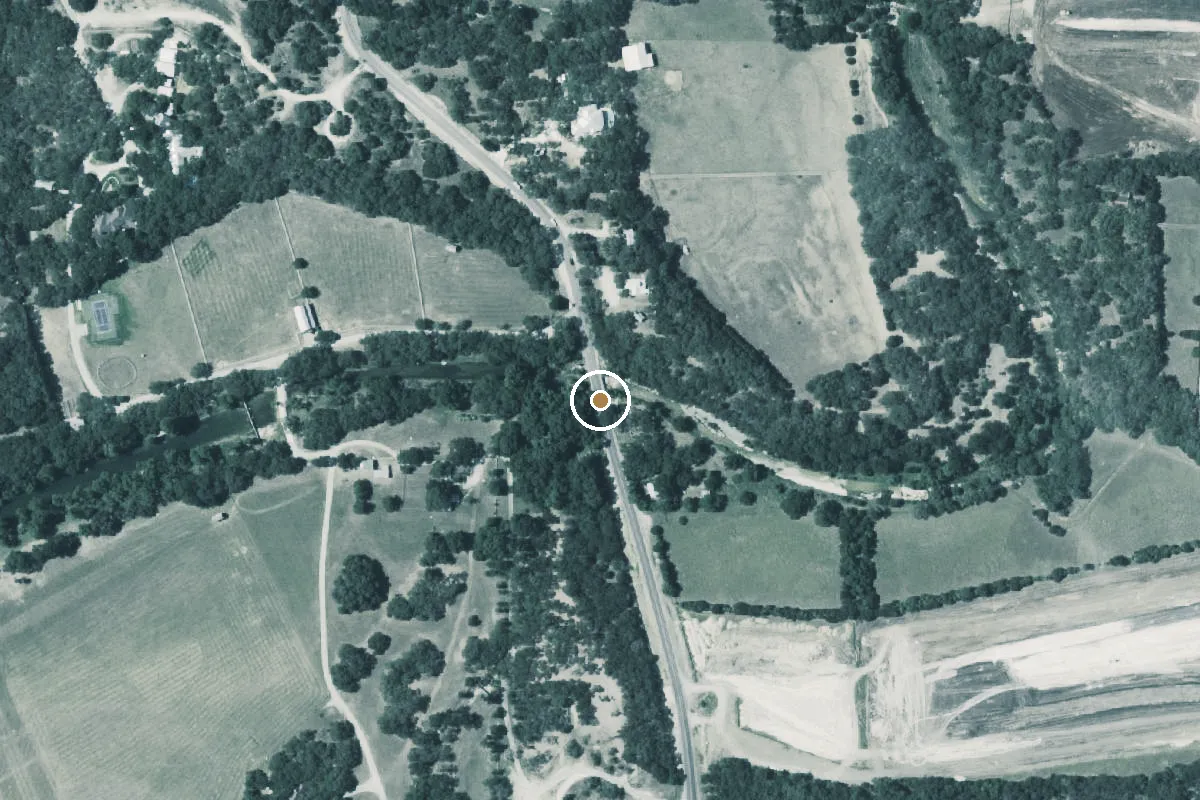 Aerial view of Balcones Creek Boat Ramp