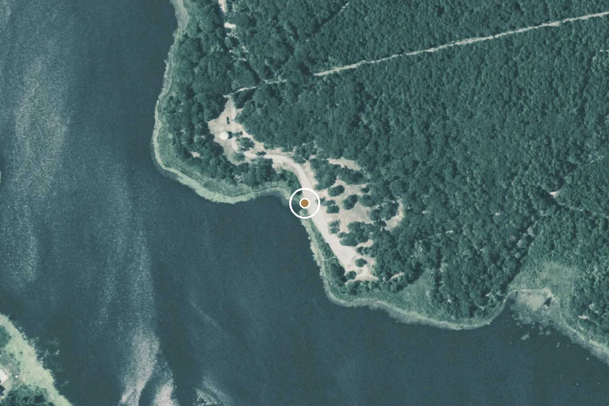 Aerial view of Bellwood Lake Boat Ramp