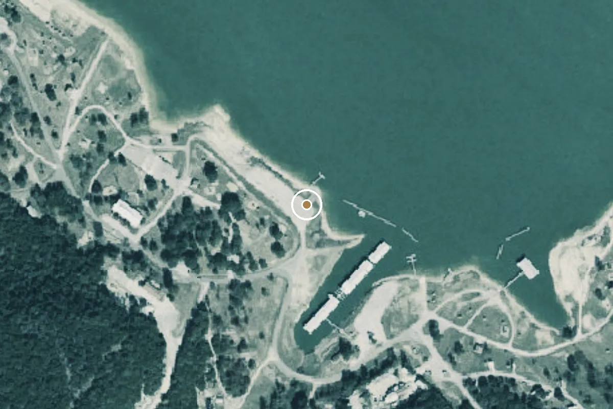 Aerial view of Belton Lake Outdoor Recreation Area Boat Ramp