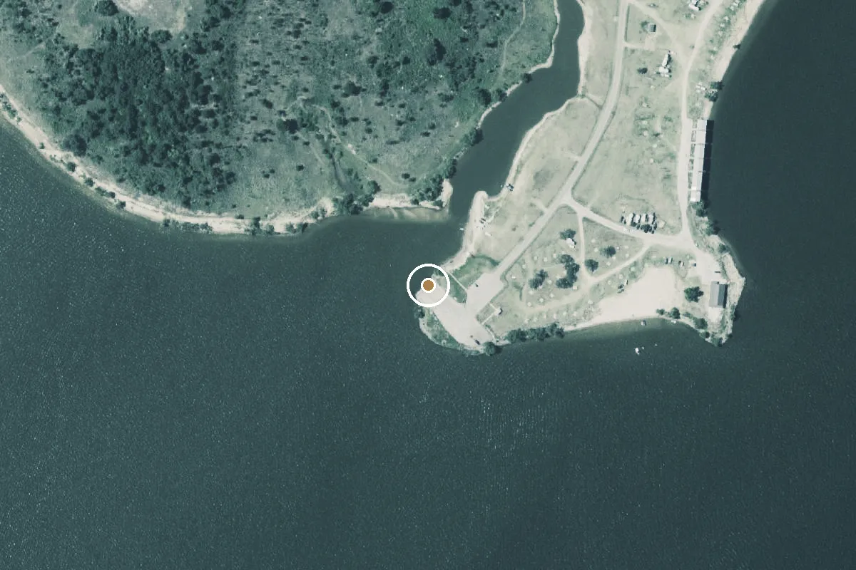 Aerial view of Big Creek Park Boat Ramp