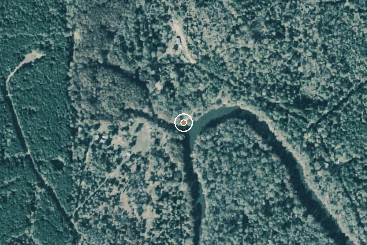 Aerial view of Big Cypress Bayou Boat Ramp
