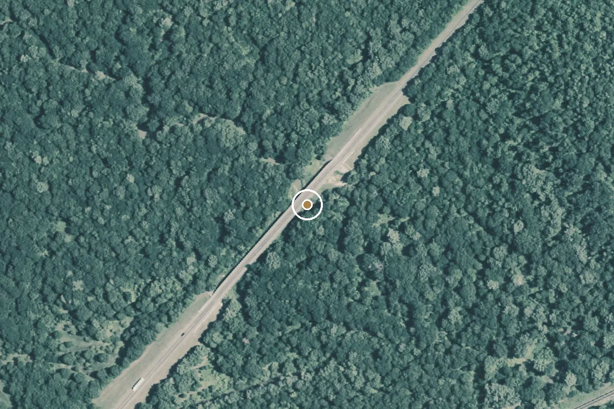 Aerial view of Big Cypress Creek Boat Ramp